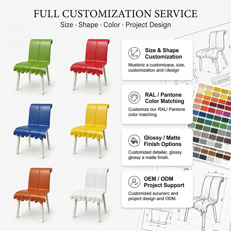 Fiberglass Sculptural Accent Chair