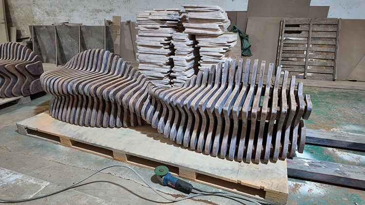 Custom Parametric Wood Bench